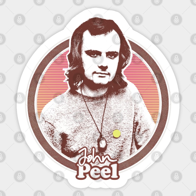 John Peel // Retro Aesthetic Style Design Sticker by DankFutura